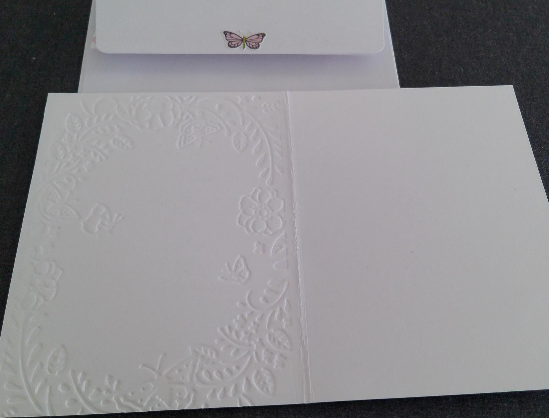 Garden themed thinking of You notecard.