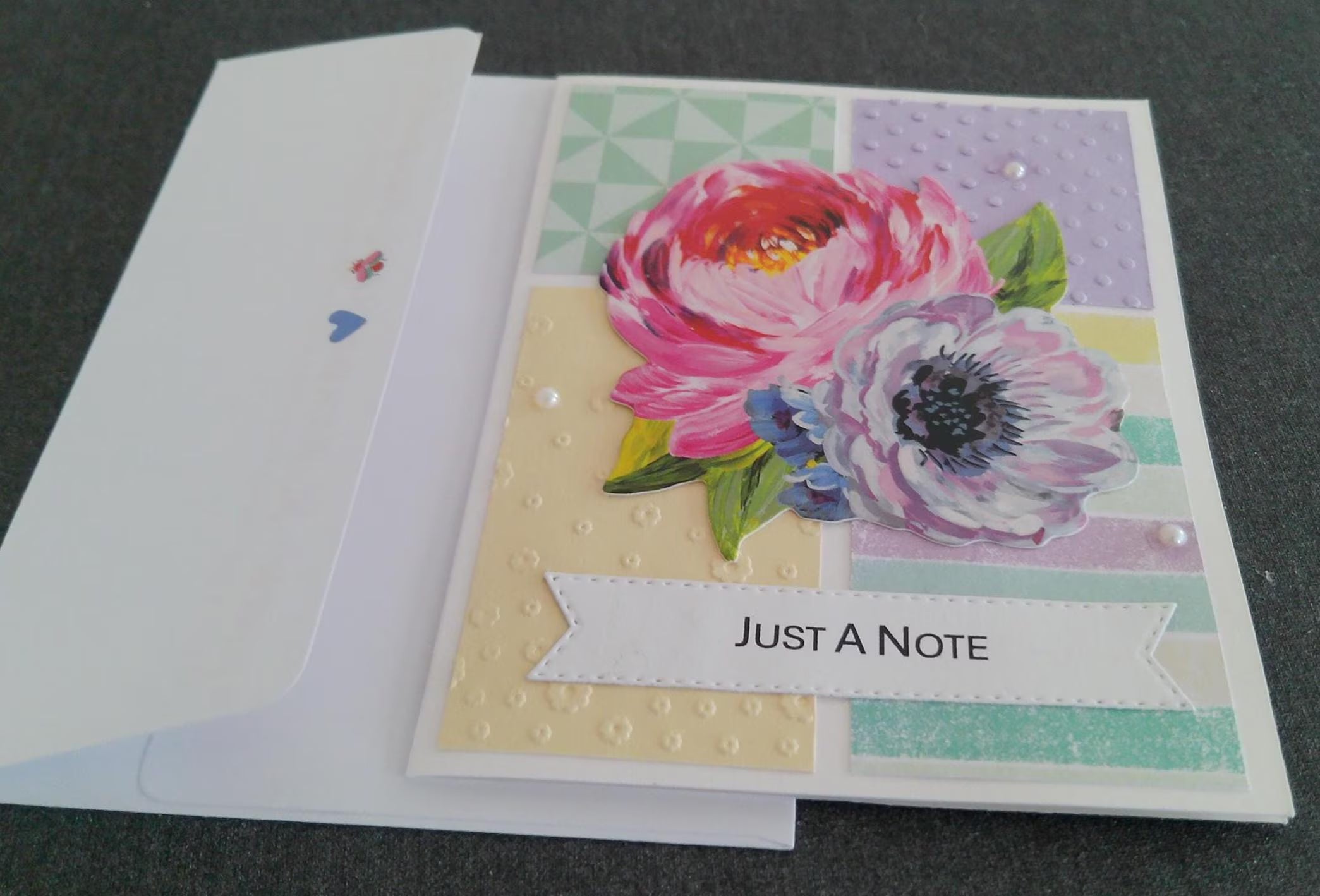 Floral Notecard with Envelope: Blank Greeting Card for Sentiments