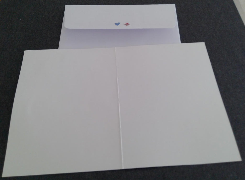 Floral Notecard with Envelope: Blank Greeting Card for Sentiments