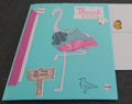 Flamingo Beach Thank You Card – Tropical Summer Greeting